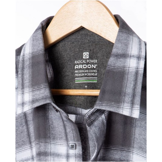 KOSZULA FLANELOWA OPTIFLANNEL - SZARY