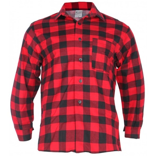 KOSZULA FLANELOWA POLSKA 170G - CZERWONY
