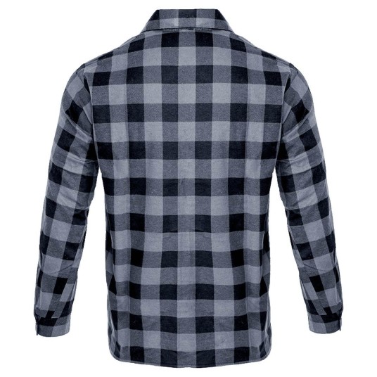 KOSZULA FLANELOWA SZARA