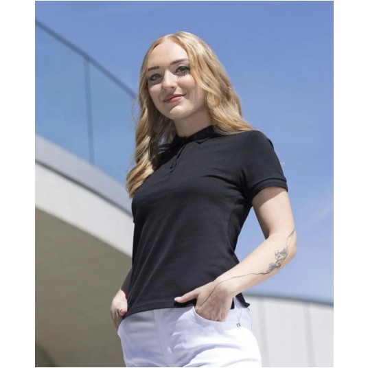 KOSZULKA POLO ARDON ZIDYN DAMSKA - CZARNY