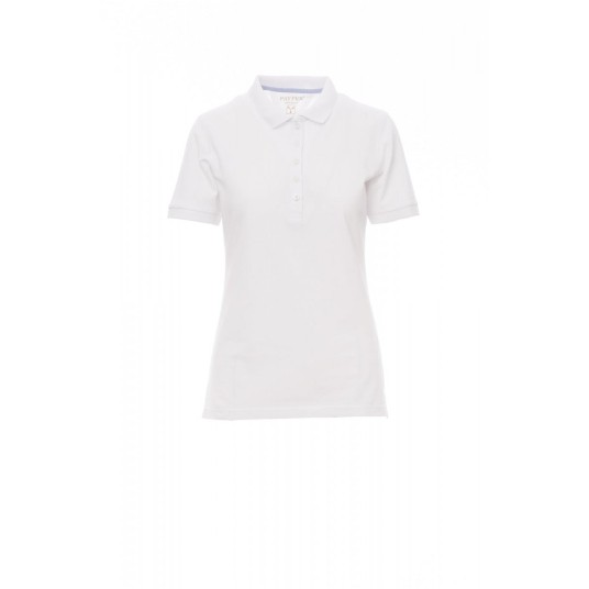 KOSZULKA POLO DAMSKA GLAMOUR - BIAŁY
