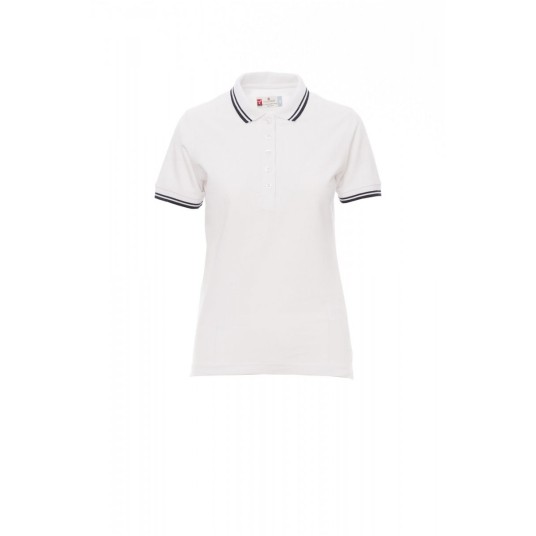 KOSZULKA POLO DAMSKA SKIPPER LADY - BIAŁY/GRANATOWY