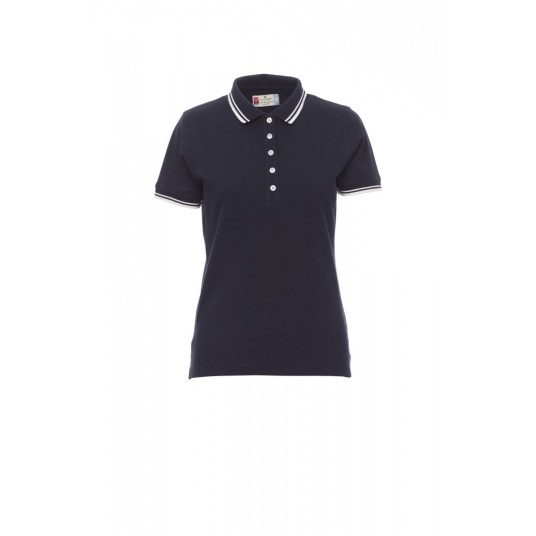 KOSZULKA POLO DAMSKA SKIPPER LADY - GRANATOWY/BIAŁY