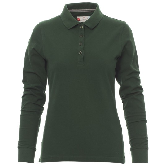 KOSZULKA POLO DŁUGI RĘKAW FLORENCE LADY - ZIELONY