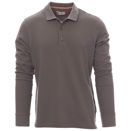 KOSZULKA POLO DŁUGI RĘKAW FLORENCE - ZADYMIONY