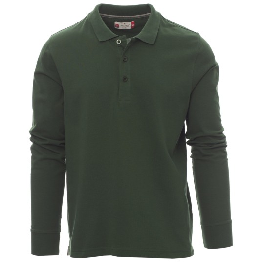 KOSZULKA POLO DŁUGI RĘKAW FLORENCE - ZIELONY