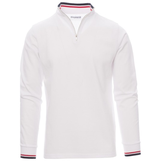 KOSZULKA POLO DŁUGI RĘKAW PRIVE - BIAŁY
