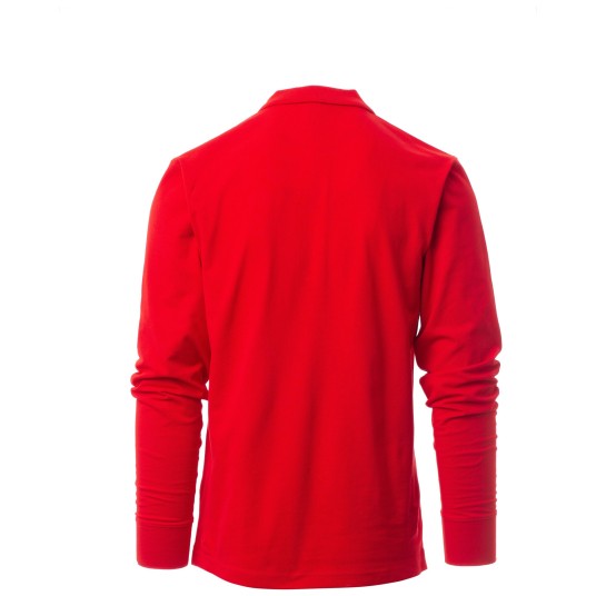 KOSZULKA POLO DŁUGI RĘKAW VERONA - CZERWONY