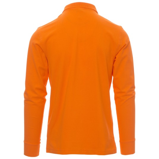 KOSZULKA POLO DŁUGI RĘKAW VERONA - POMARAŃCZOWY