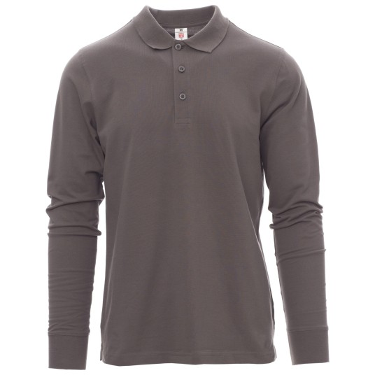 KOSZULKA POLO DŁUGI RĘKAW VERONA - ZADYMIONY