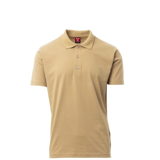 KOSZULKA POLO KRÓTKI RĘKAW AMALFI - CIEPŁY BRĄZ
