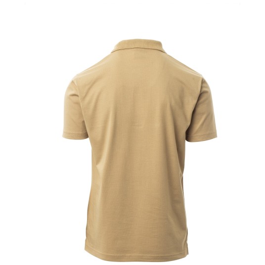 KOSZULKA POLO KRÓTKI RĘKAW AMALFI - CIEPŁY BRĄZ
