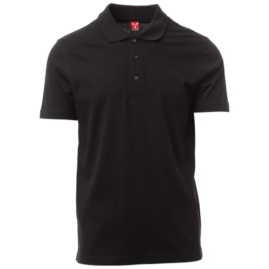 KOSZULKA POLO KRÓTKI RĘKAW AMALFI - CZARNY