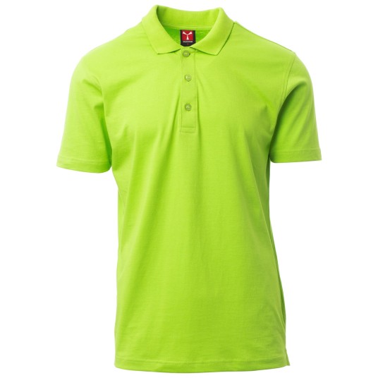 KOSZULKA POLO KRÓTKI RĘKAW AMALFI - JASKRAWOZIELONY
