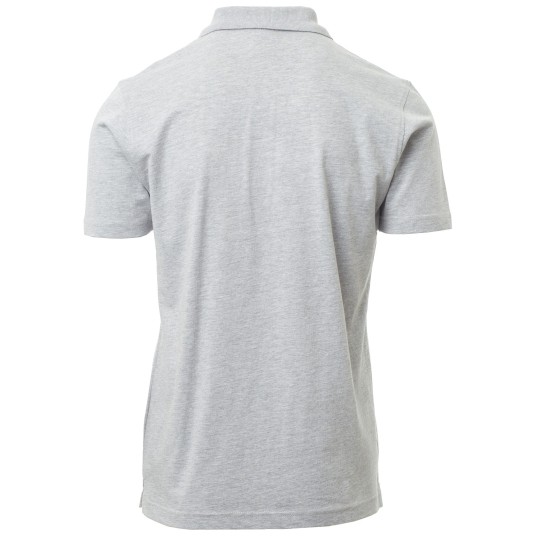 KOSZULKA POLO KRÓTKI RĘKAW AMALFI MELANGE - SZARY MELANŻ