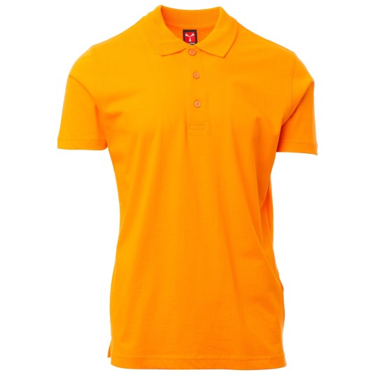 KOSZULKA POLO KRÓTKI RĘKAW AMALFI - POMARAŃCZOWY