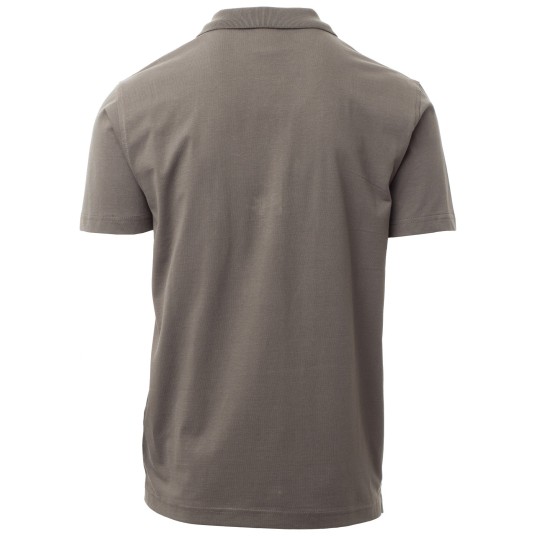 KOSZULKA POLO KRÓTKI RĘKAW AMALFI - ZADYMIONY