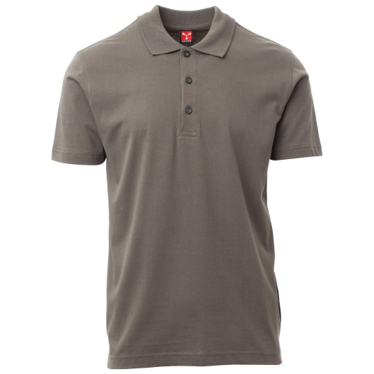 KOSZULKA POLO KRÓTKI RĘKAW AMALFI - ZADYMIONY