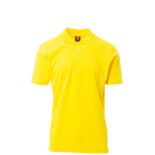 KOSZULKA POLO KRÓTKI RĘKAW AMALFI - ŻÓŁTA