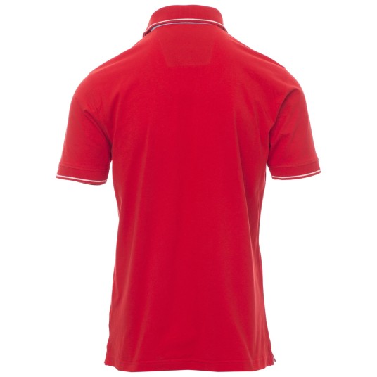 KOSZULKA POLO KRÓTKI RĘKAW CAMBRIDGE - CZERWONY-BIAŁY