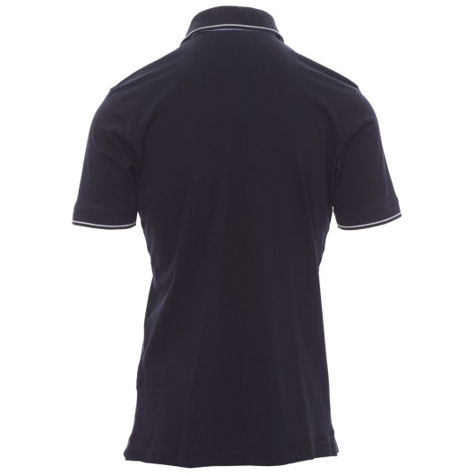 KOSZULKA POLO KRÓTKI RĘKAW CAMBRIDGE - GRANATOWY-BIAŁY