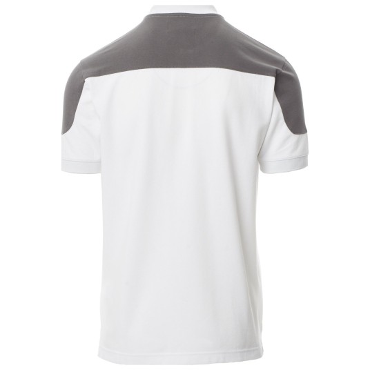 KOSZULKA POLO KRÓTKI RĘKAW COMPANY - BIANCO-SMOKE