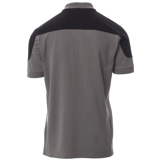 KOSZULKA POLO KRÓTKI RĘKAW COMPANY - ZADYMIONY-CZARNY