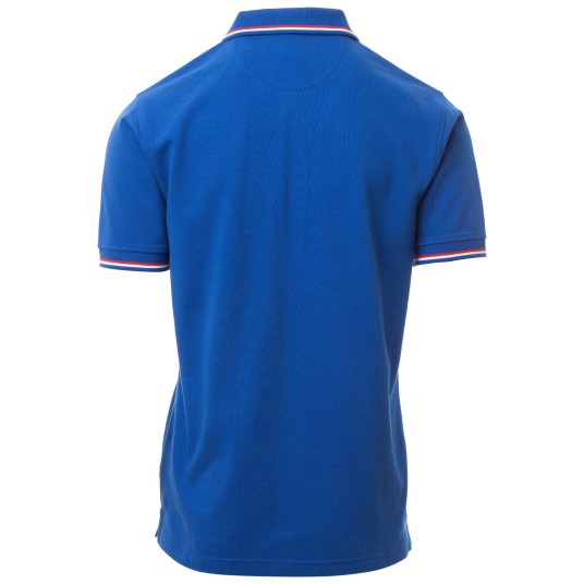 KOSZULKA POLO KRÓTKI RĘKAW FRANCE - KRÓLEWSKI NIEBIESKI