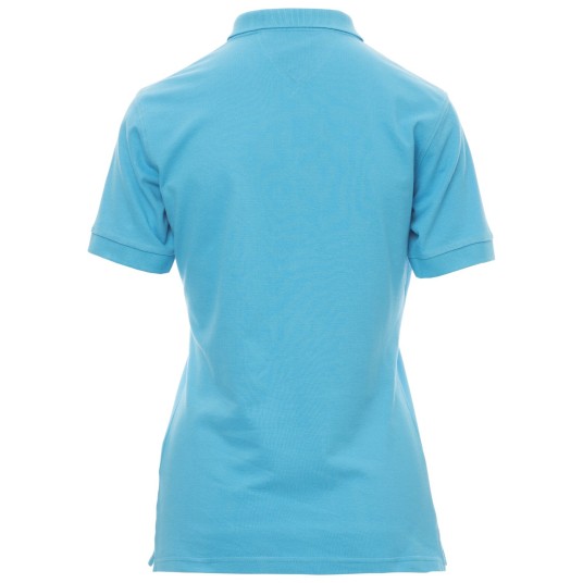 KOSZULKA POLO KRÓTKI RĘKAW GLAMOUR - BŁĘKIT TURKUSOWY