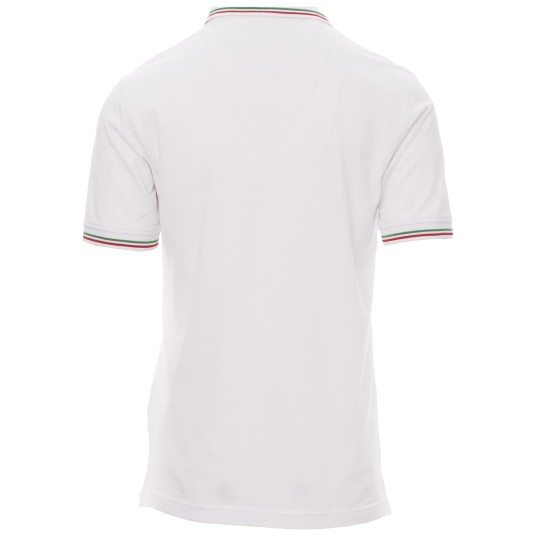 KOSZULKA POLO KRÓTKI RĘKAW ITALIA - BIAŁY