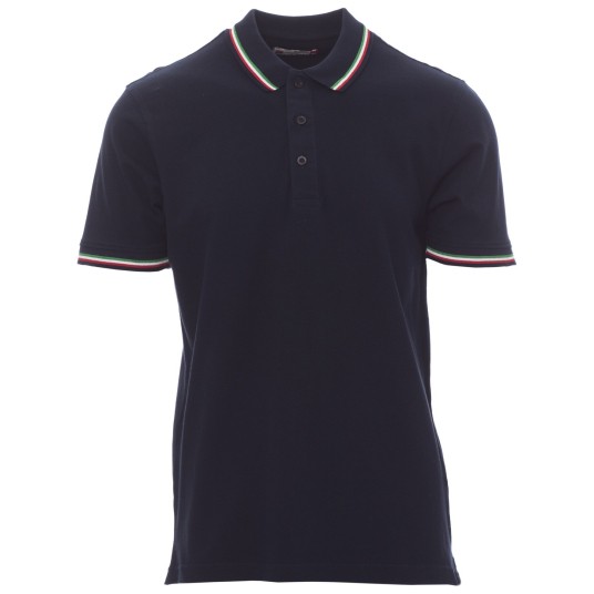 KOSZULKA POLO KRÓTKI RĘKAW ITALIA - GRANATOWY