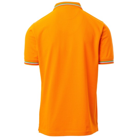 KOSZULKA POLO KRÓTKI RĘKAW ITALIA - POMARAŃCZOWY