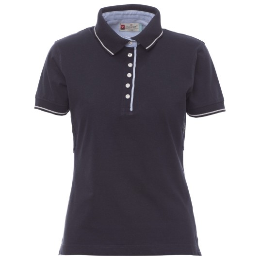 KOSZULKA POLO KRÓTKI RĘKAW LEEDS - GRANATOWY-BIAŁY