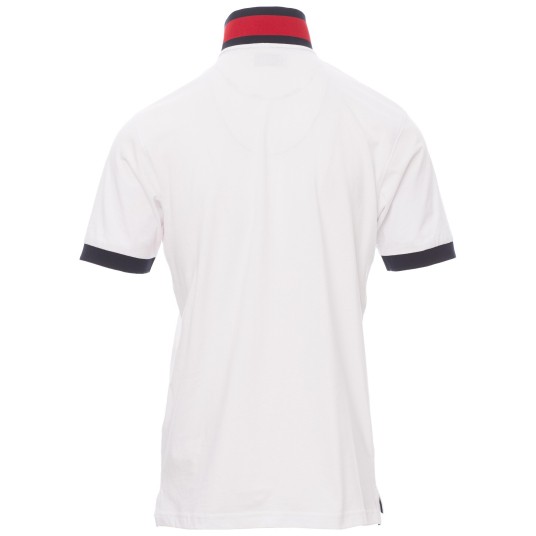 KOSZULKA POLO KRÓTKI RĘKAW MEMPHIS - BIAŁY-CZERWONO-NIEBIESKI