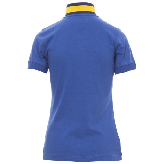 KOSZULKA POLO KRÓTKI RĘKAW MEMPHIS LADY - KRÓLEWSKI NIEBIESKI-ŻÓŁTO-GRANATOWY