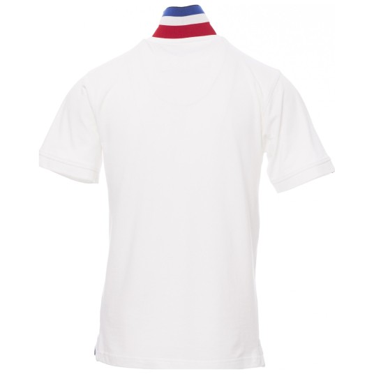 KOSZULKA POLO KRÓTKI RĘKAW NATION - BIAŁY-FRANCJA