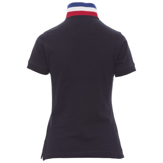 KOSZULKA POLO KRÓTKI RĘKAW NATION LADY - GRANATOWY-FRANCJA