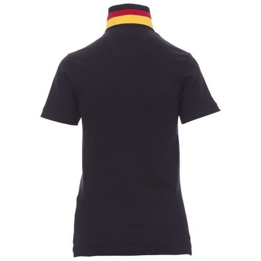 KOSZULKA POLO KRÓTKI RĘKAW NATION LADY - GRANATOWY-NIEMCY