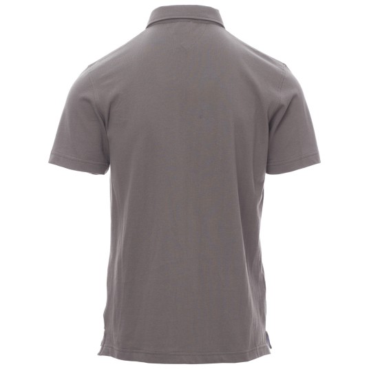 KOSZULKA POLO KRÓTKI RĘKAW PRESTIGE - SZARY STALOWY