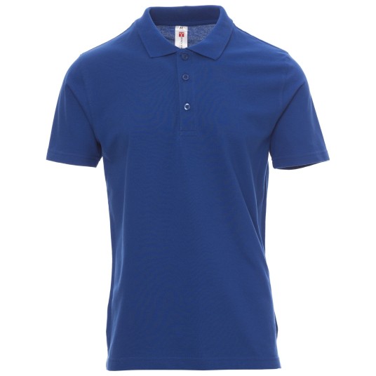 KOSZULKA POLO KRÓTKI RĘKAW ROME - KRÓLEWSKI NIEBIESKI
