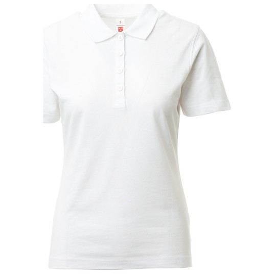 KOSZULKA POLO KRÓTKI RĘKAW ROME LADY - BIAŁY