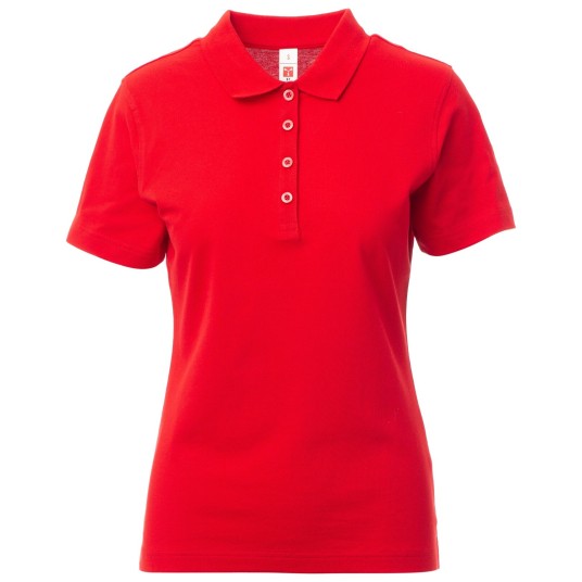KOSZULKA POLO KRÓTKI RĘKAW ROME LADY - CZERWONY