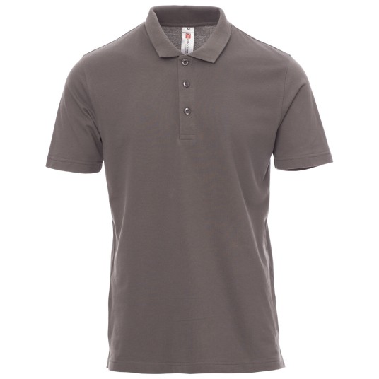 KOSZULKA POLO KRÓTKI RĘKAW ROME - ZADYMIONY