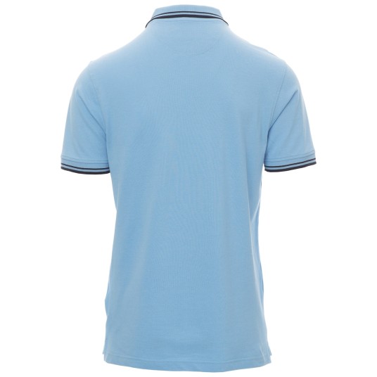 KOSZULKA POLO KRÓTKI RĘKAW SKIPPER - LAZUROWY-GRANATOWY