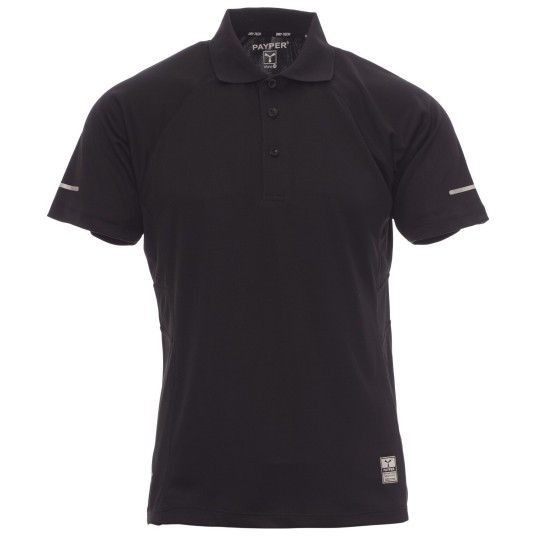 KOSZULKA POLO KRÓTKI RĘKAW TRAINING - CZARNY