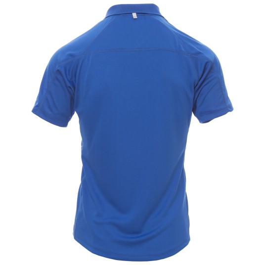 KOSZULKA POLO KRÓTKI RĘKAW TRAINING - KRÓLEWSKI NIEBIESKI