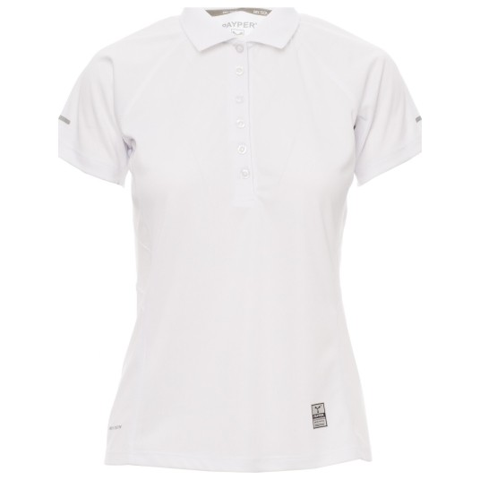 KOSZULKA POLO KRÓTKI RĘKAW TRAINING LADY - BIAŁY