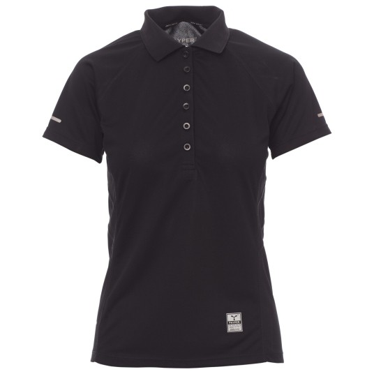 KOSZULKA POLO KRÓTKI RĘKAW TRAINING LADY - CZARNY
