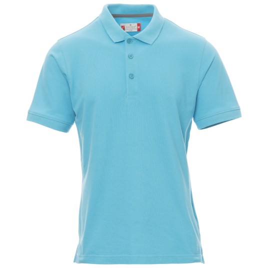 KOSZULKA POLO KRÓTKI RĘKAW VENICE - BŁĘKIT TURKUSOWY