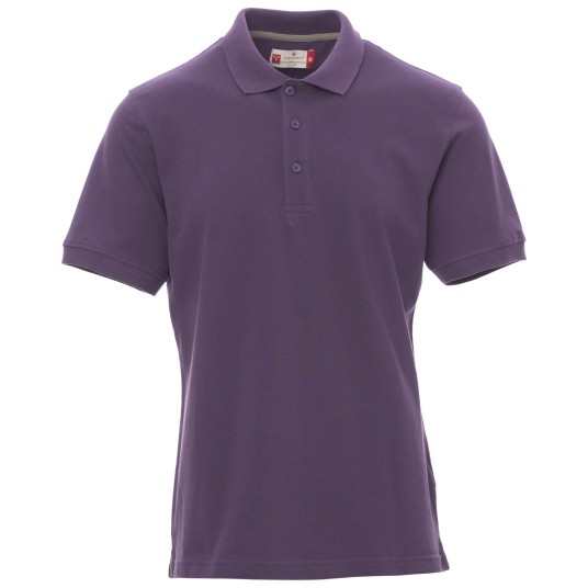 KOSZULKA POLO KRÓTKI RĘKAW VENICE - FIOLETOWO-INDYGOWY